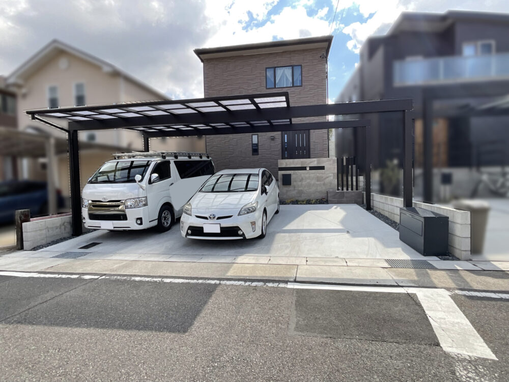 スタイリッシュなカーポート